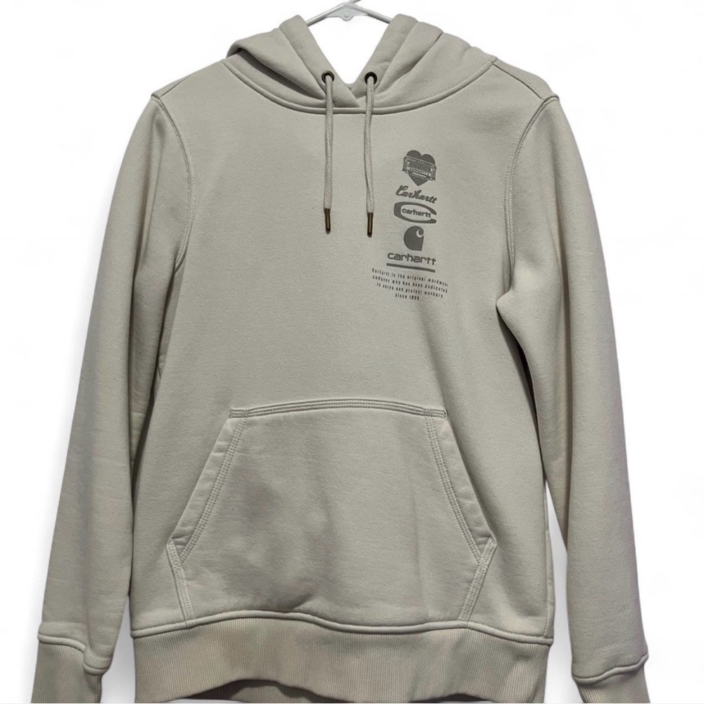 Carhartt Tan Hoodie with Graphic Print